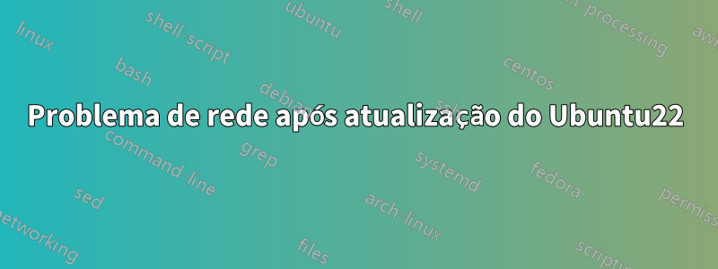 Problema de rede após atualização do Ubuntu22