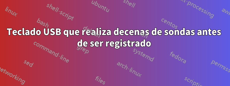 Teclado USB que realiza decenas de sondas antes de ser registrado