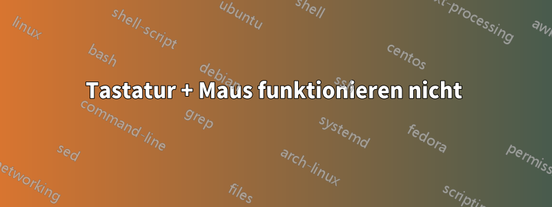 Tastatur + Maus funktionieren nicht