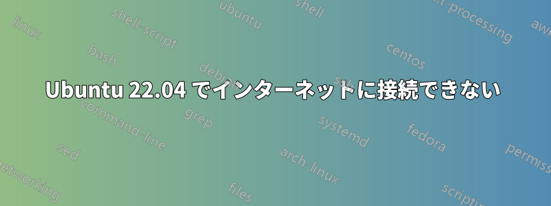 Ubuntu 22.04 でインターネットに接続できない