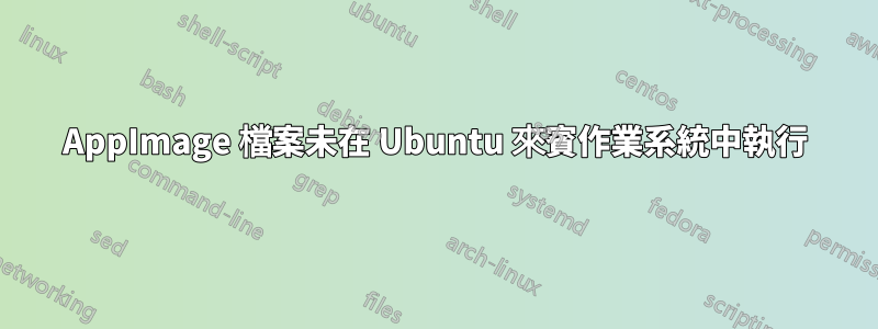 AppImage 檔案未在 Ubuntu 來賓作業系統中執行