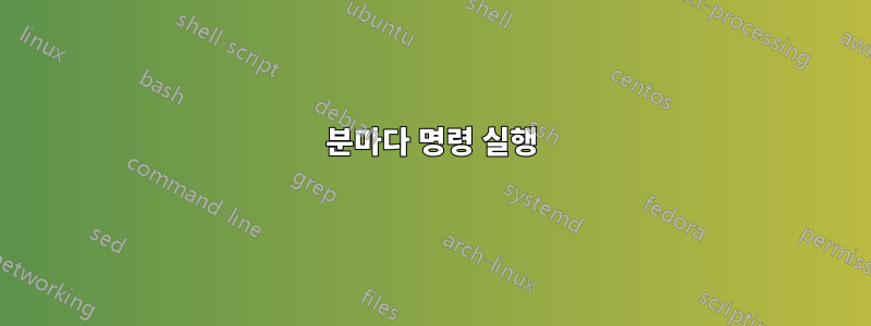 5분마다 명령 실행