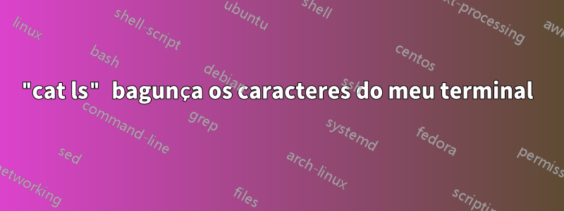 "cat ls" bagunça os caracteres do meu terminal 