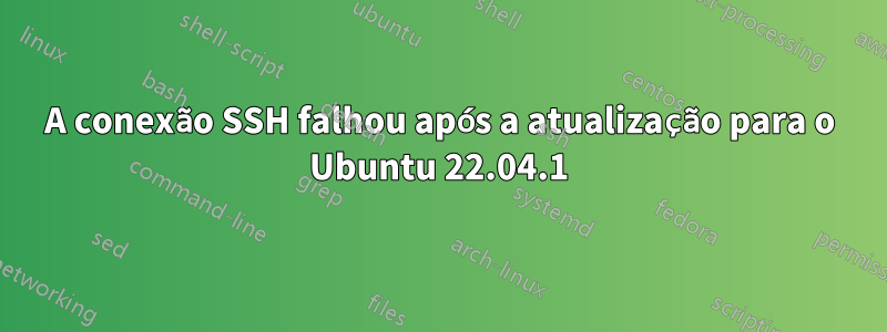 A conexão SSH falhou após a atualização para o Ubuntu 22.04.1