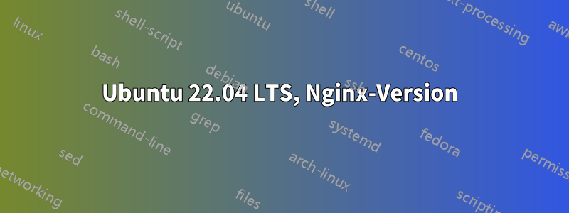 Ubuntu 22.04 LTS, Nginx-Version 