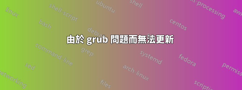 由於 grub 問題而無法更新