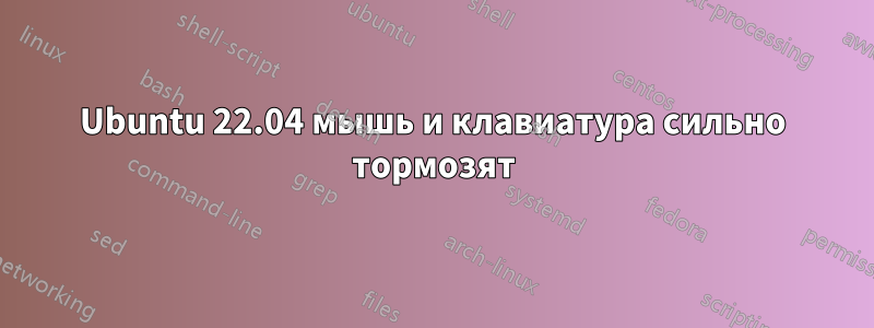 Ubuntu 22.04 мышь и клавиатура сильно тормозят