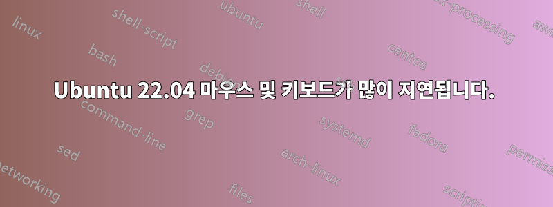 Ubuntu 22.04 마우스 및 키보드가 많이 지연됩니다.