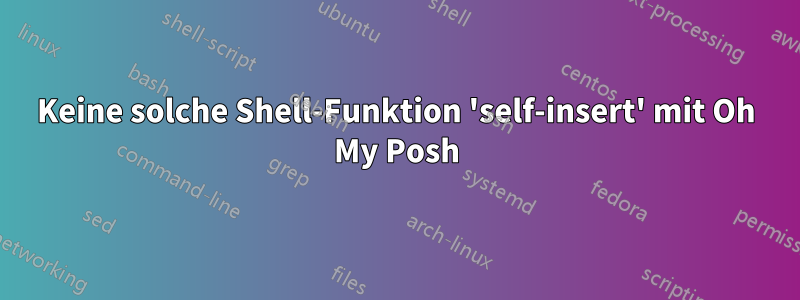 Keine solche Shell-Funktion 'self-insert' mit Oh My Posh
