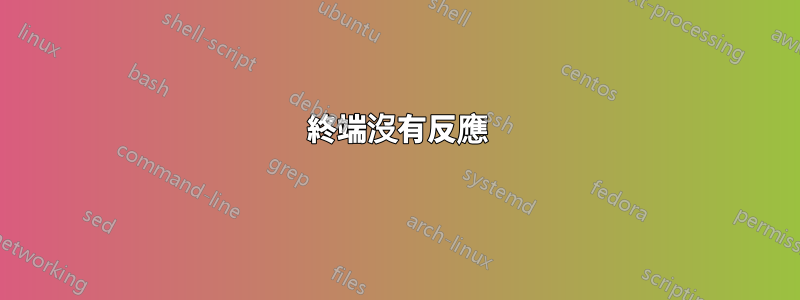 終端沒有反應