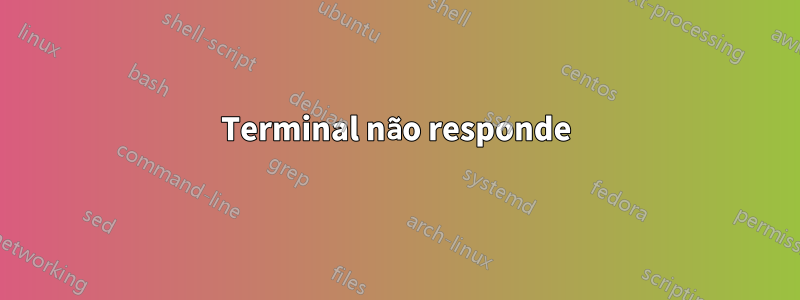 Terminal não responde