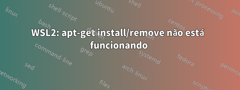 WSL2: apt-get install/remove não está funcionando