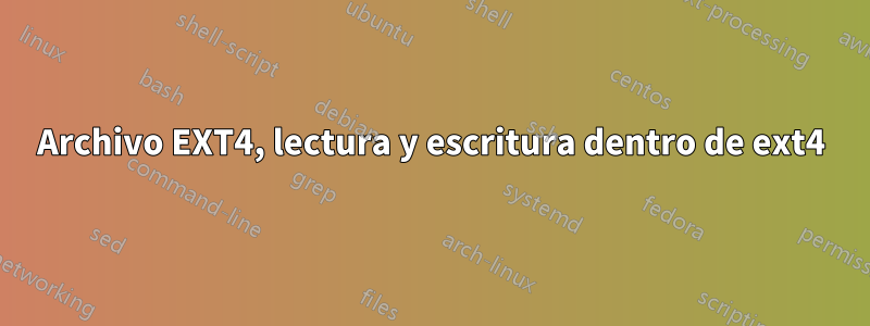 Archivo EXT4, lectura y escritura dentro de ext4