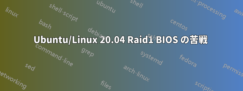 Ubuntu/Linux 20.04 Raid1 BIOS の苦戦
