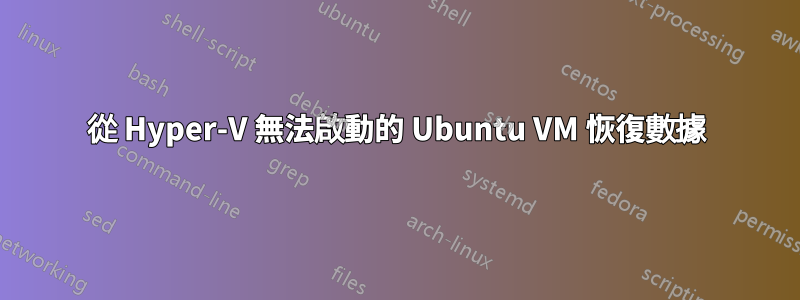 從 Hyper-V 無法啟動的 Ubuntu VM 恢復數據