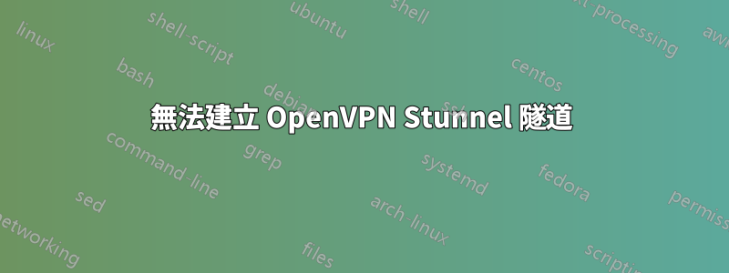 無法建立 OpenVPN Stunnel 隧道