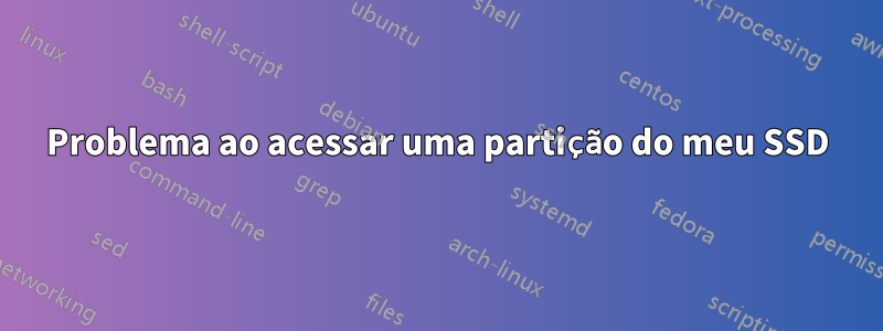 Problema ao acessar uma partição do meu SSD