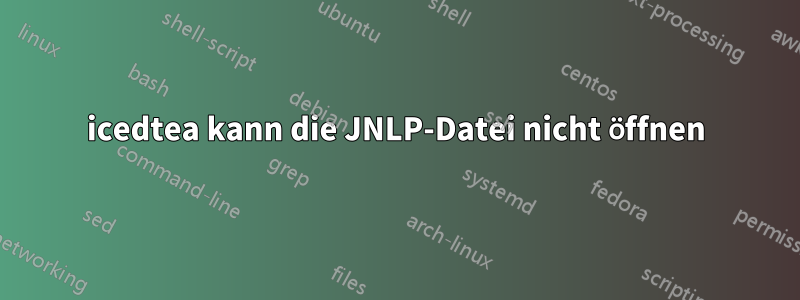 icedtea kann die JNLP-Datei nicht öffnen