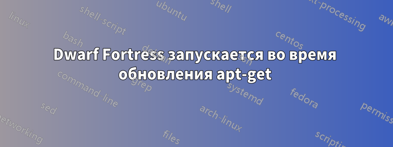 Dwarf Fortress запускается во время обновления apt-get