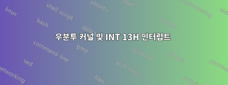 우분투 커널 및 INT 13H 인터럽트