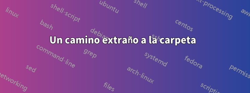 Un camino extraño a la carpeta 