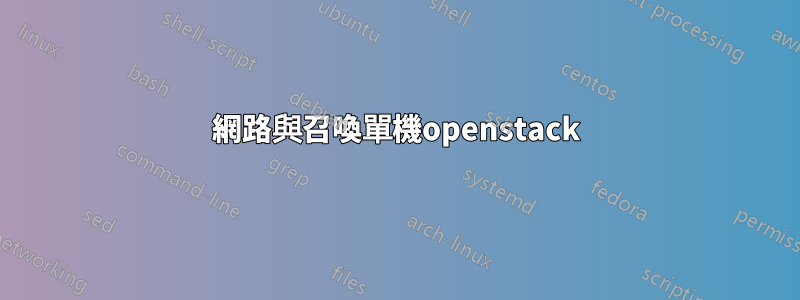 網路與召喚單機openstack