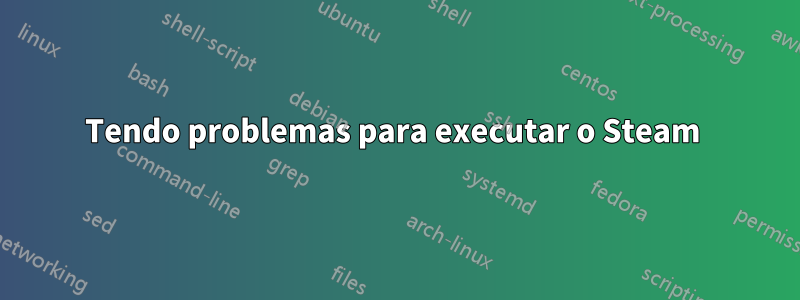 Tendo problemas para executar o Steam 