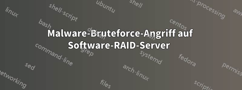 Malware-Bruteforce-Angriff auf Software-RAID-Server 