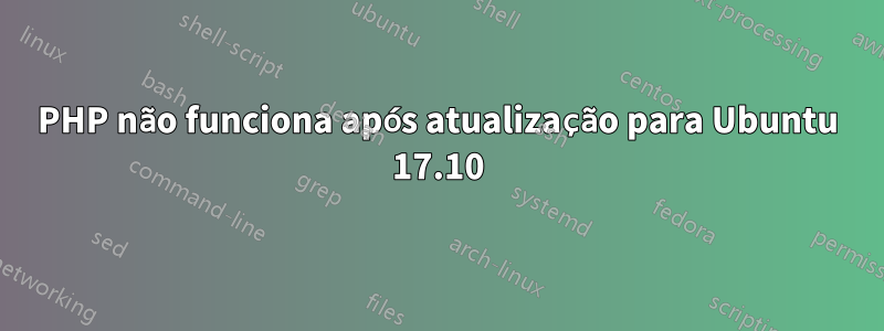 PHP não funciona após atualização para Ubuntu 17.10