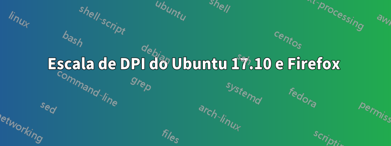 Escala de DPI do Ubuntu 17.10 e Firefox