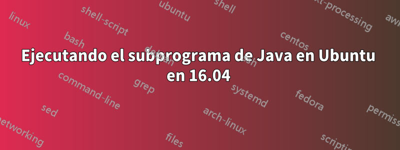 Ejecutando el subprograma de Java en Ubuntu en 16.04