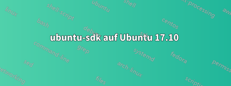 ubuntu-sdk auf Ubuntu 17.10