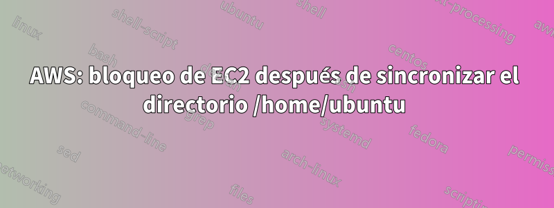 AWS: bloqueo de EC2 después de sincronizar el directorio /home/ubuntu