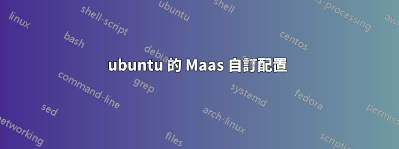 ubuntu 的 Maas 自訂配置