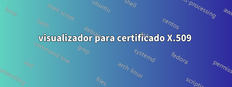 visualizador para certificado X.509