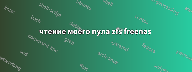 чтение моего пула zfs freenas