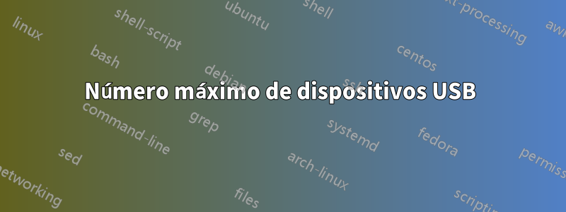 Número máximo de dispositivos USB