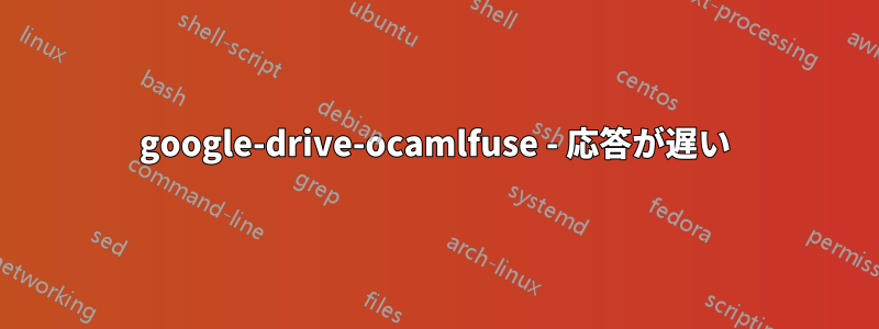 google-drive-ocamlfuse - 応答が遅い