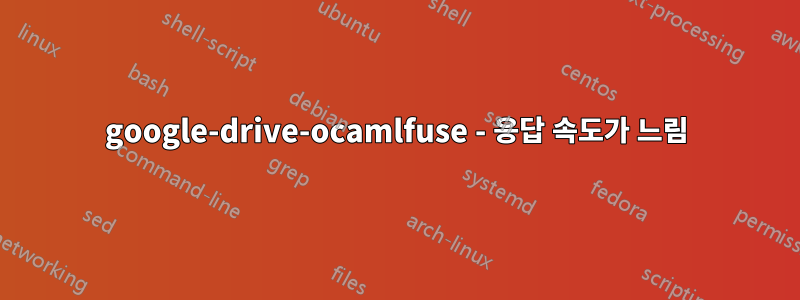 google-drive-ocamlfuse - 응답 속도가 느림