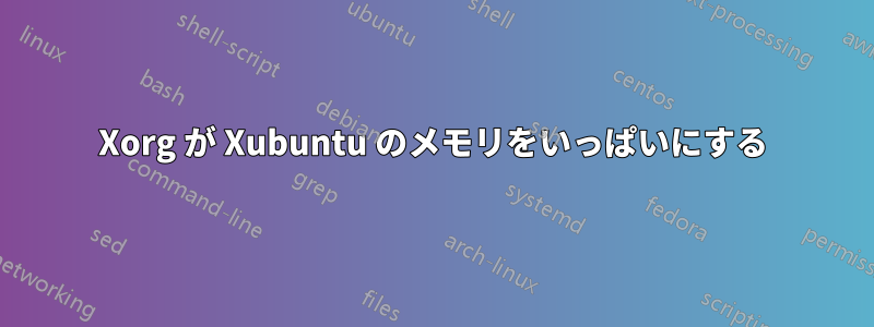 Xorg が Xubuntu のメモリをいっぱいにする