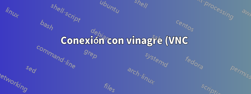 Conexión con vinagre (VNC) a través del servidor ssh intermediario