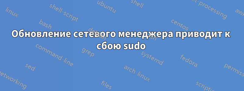 Обновление сетевого менеджера приводит к сбою sudo