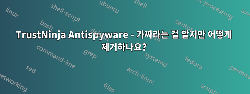 TrustNinja Antispyware - 가짜라는 걸 알지만 어떻게 제거하나요?
