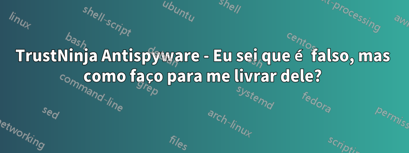 TrustNinja Antispyware - Eu sei que é falso, mas como faço para me livrar dele?