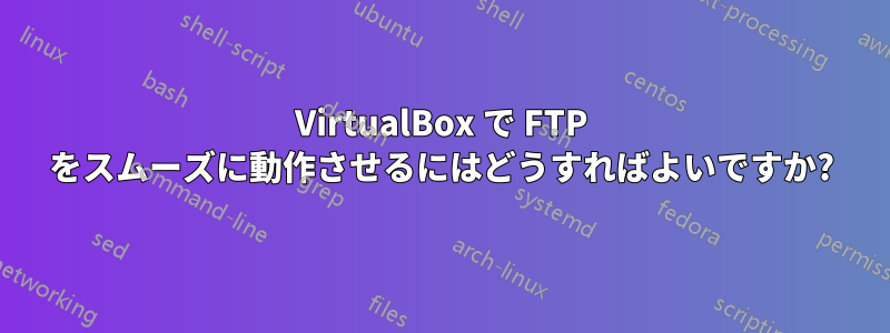 VirtualBox で FTP をスムーズに動作させるにはどうすればよいですか?