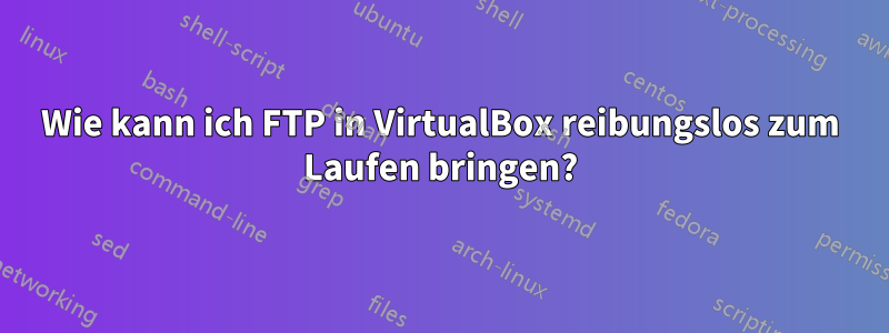 Wie kann ich FTP in VirtualBox reibungslos zum Laufen bringen?