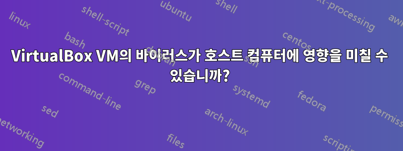 VirtualBox VM의 바이러스가 호스트 컴퓨터에 영향을 미칠 수 있습니까?