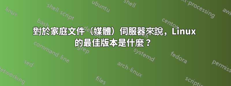 對於家庭文件（媒體）伺服器來說，Linux 的最佳版本是什麼？ 