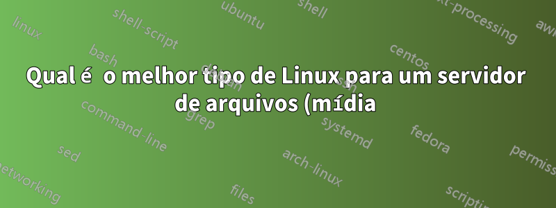 Qual é o melhor tipo de Linux para um servidor de arquivos (mídia) doméstico?