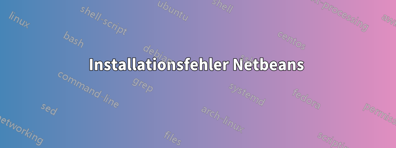 Installationsfehler Netbeans